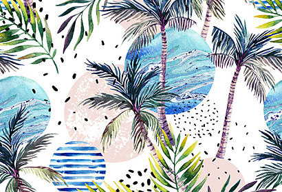 Fototapeta Tropical palm trees 14052